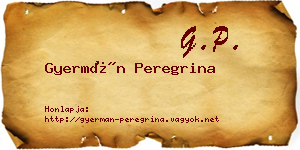 Gyermán Peregrina névjegykártya